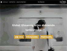 Tablet Screenshot of globalutmaning.se